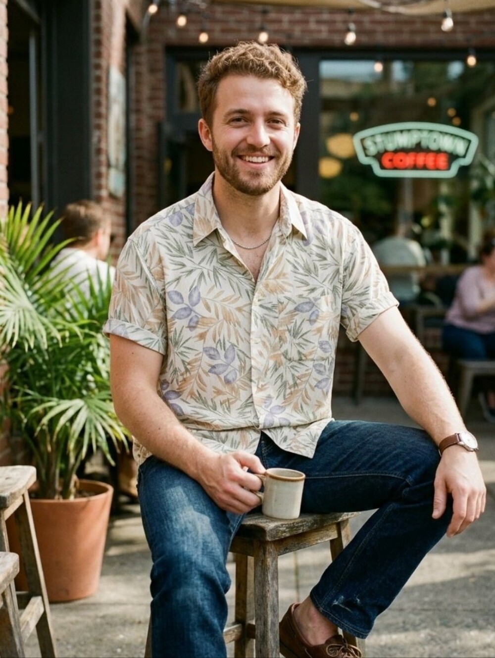 Pendleton short-sleeve button-up casual shirt